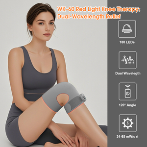Manchon de genou &agrave; lumi&egrave;re rouge, fabrication sur mesure, grande couverture 790x260mm, minuterie intelligente pour les cliniques de physioth&eacute;rapie