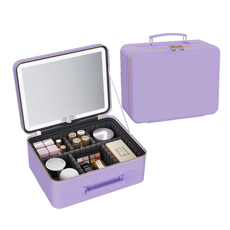 Valise cosm&eacute;tique de voyage PM430 avec miroir de maquillage &eacute;clair&eacute;