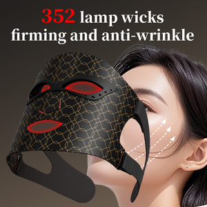 Spa Grado 7 Color LED Luz roja M&aacute;scara de terapia Infrarrojo lejano PDT Silicona suave Rejuvenecimiento de la piel Fot&oacute;n Uso en el hogar facial