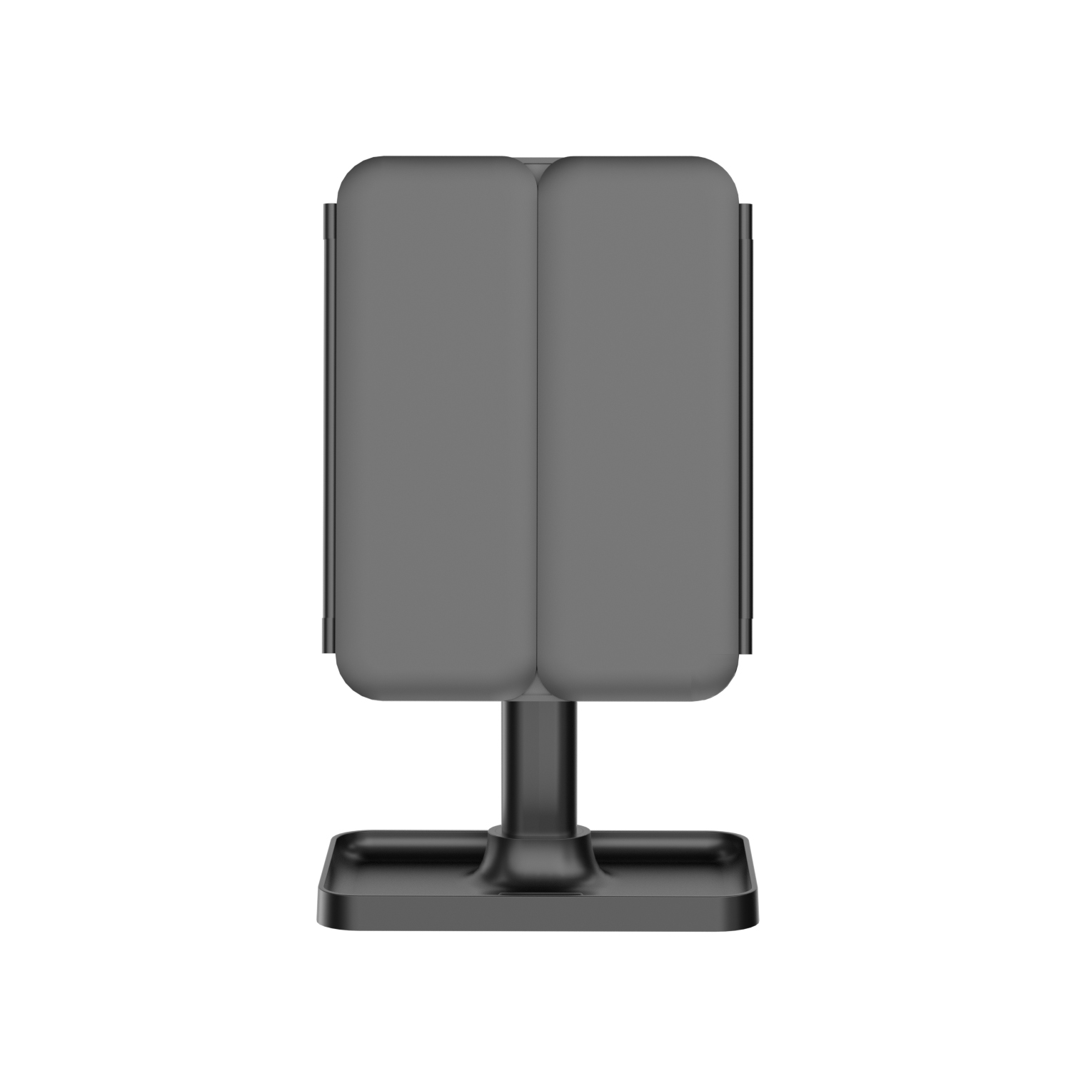 Miroir de maquillage &eacute;clair&eacute; ultra fin &agrave; trois volets DM405 avec rangement