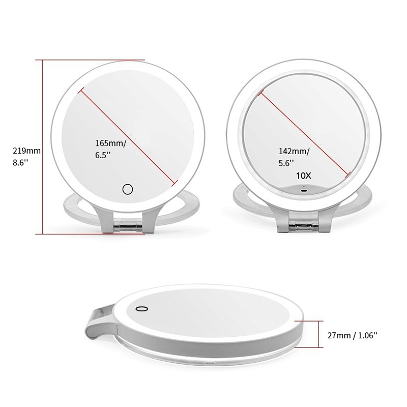 مرآة مكياج LED مدمجة PM422